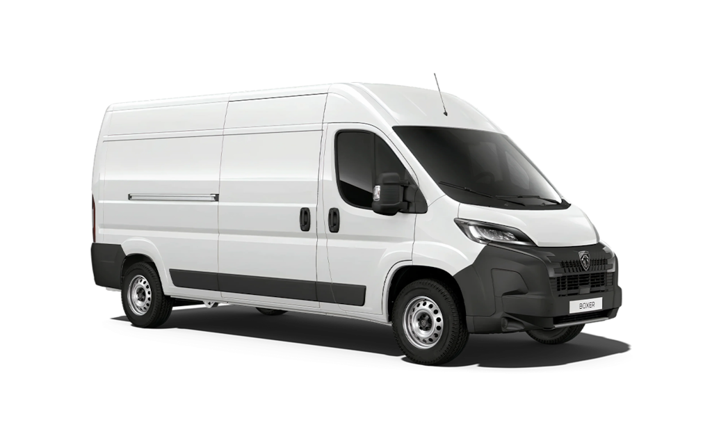 Fehér Peugeot Boxer furgon